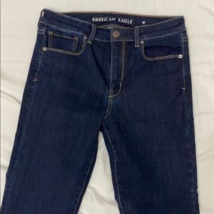 high rise super stretch denim skinny jeans